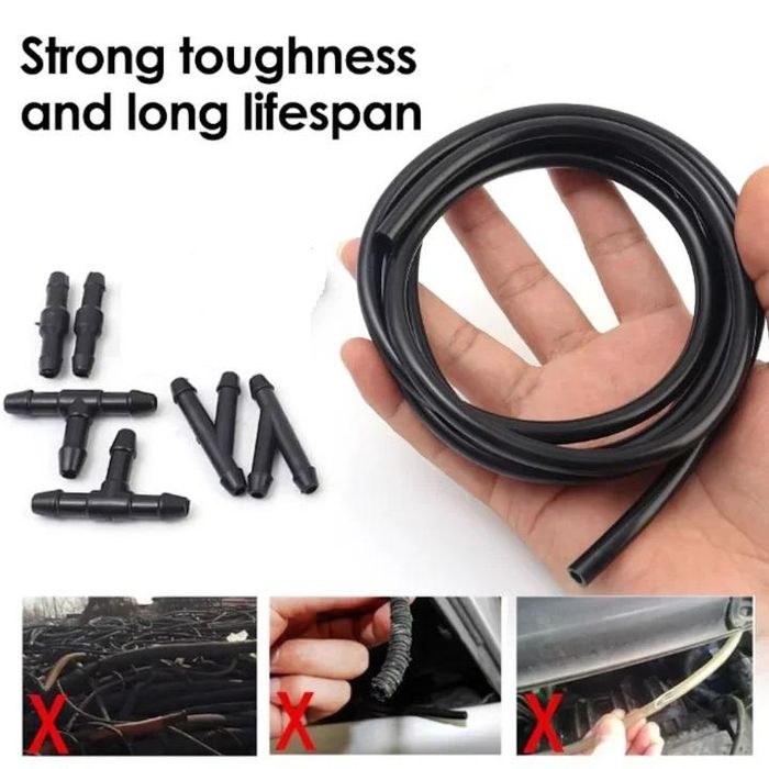 комплект универсален маркуч за миячно устройство дълъг 2 метра и 3 ...