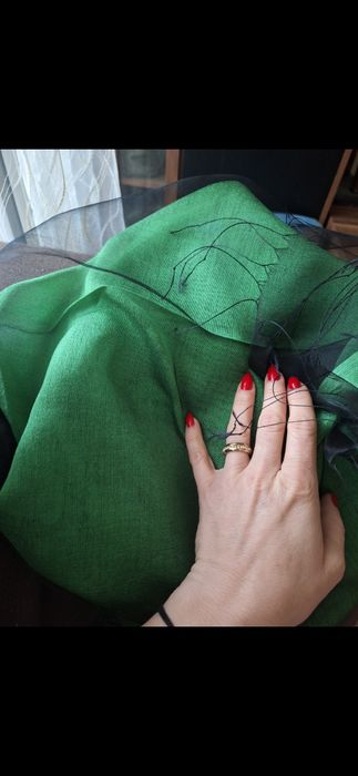 Шалове от сурова коприна с копринена органза