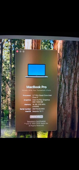 MacBook Pro 13 inch 2018