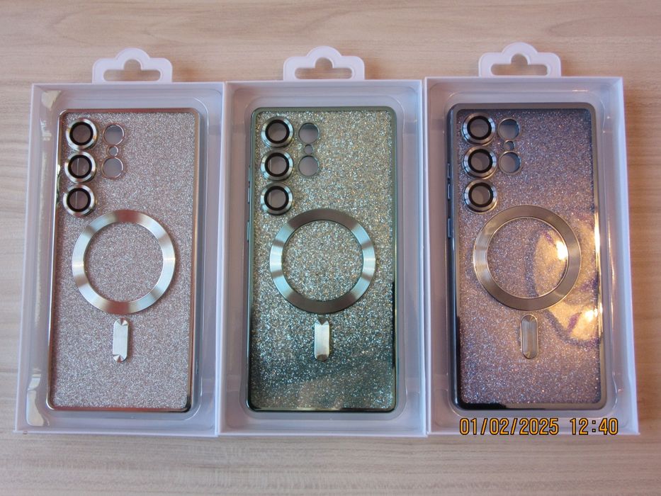 Samsung Galaxy S25 Ultra S25+ S25/ Glitter MagSafe Лукс силиконов кейс