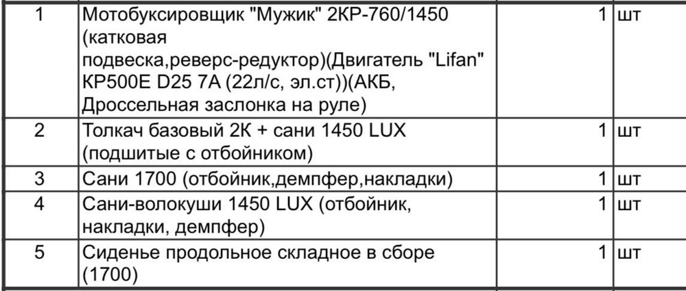 Продам Мотобуксировщик «Мужик» НОВЫЙ!