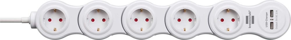 Удлинитель Brennenstuhl Vario Power с функцией зарядки через USB
