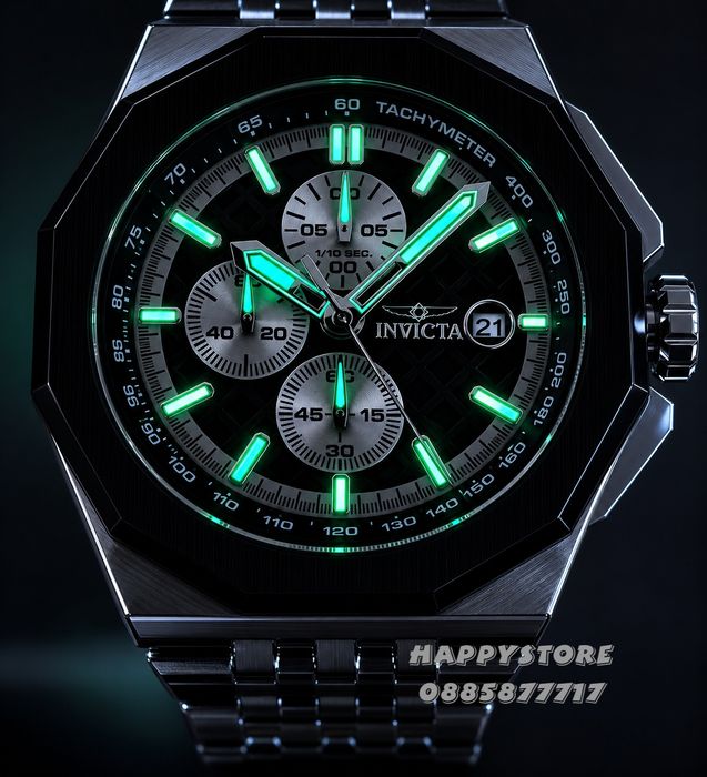 INVICTA Akula steel Black dial 48 mm, Инвикта нов мъжки часовник