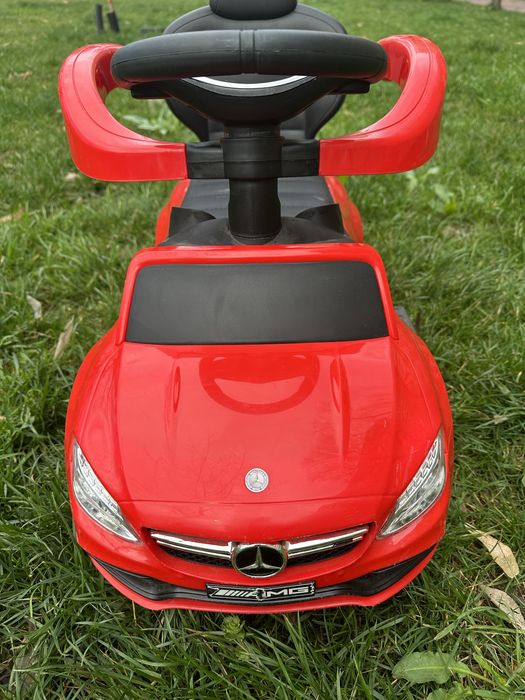 Masinuta 3 in 1 pentru copii, Mercedes AMG Red, Milly Mally