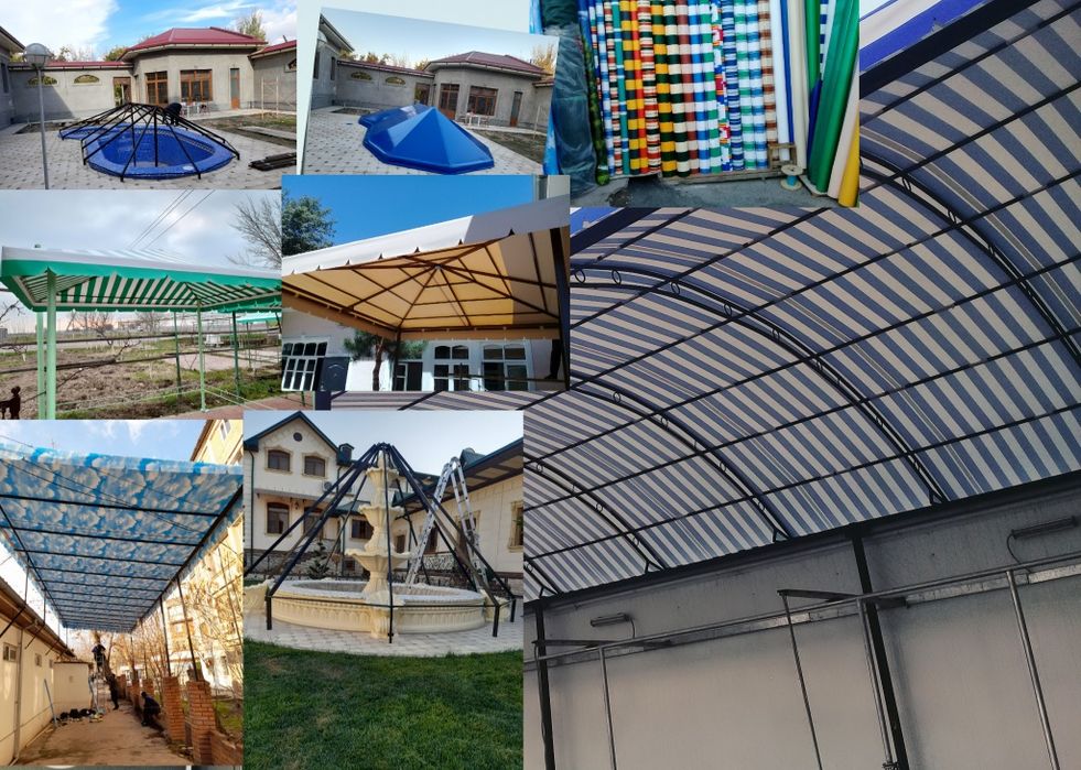 Банер  тент  сетка  баннер  ва  бассен  навесларни  нолдан  установка