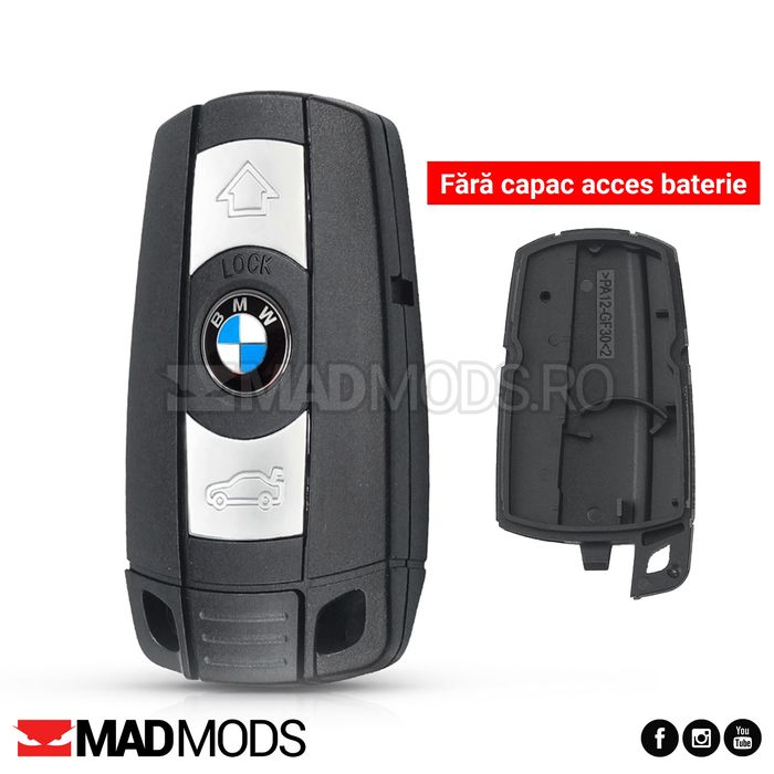Carcasa cheie BMW E90 E60 E61 E70 E71 E72 E65 Z4 X6 X5, cu emblema