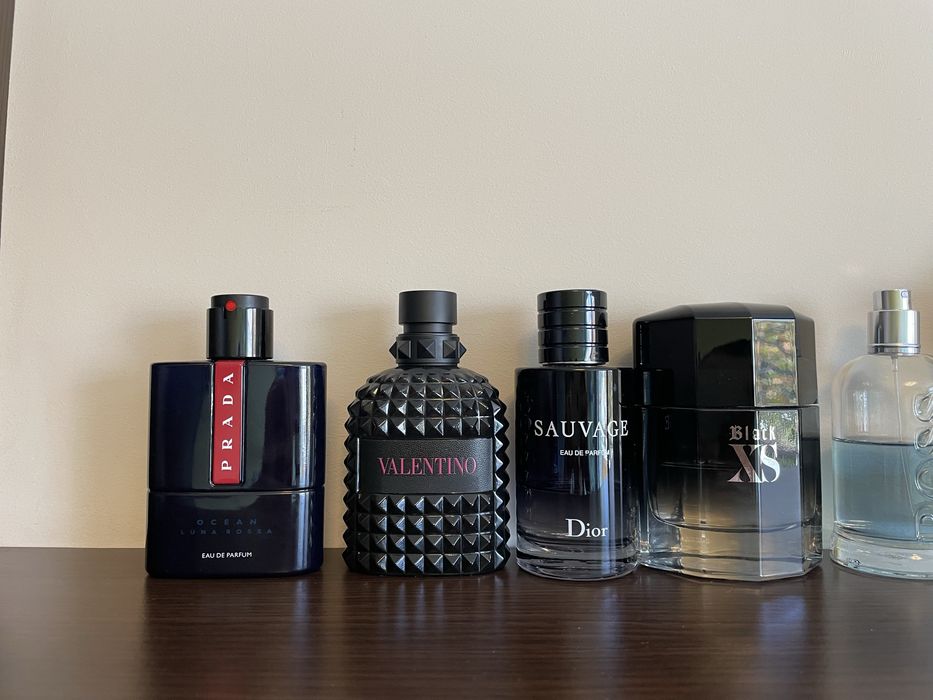 Prada Valentino Dior Paco Rabanne one million Phantom Boss Bottled