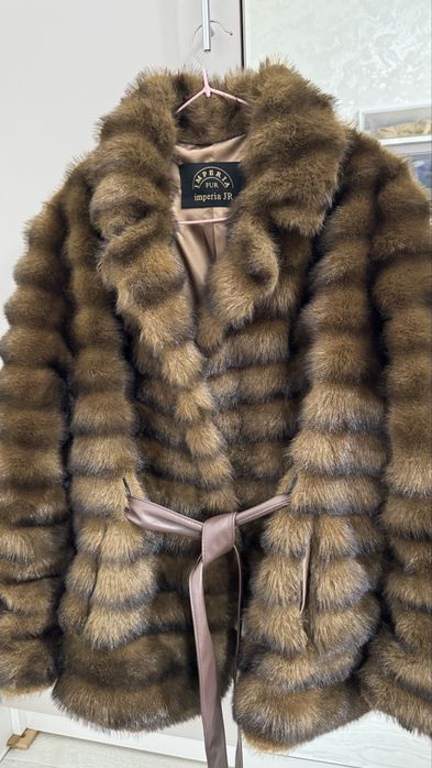 Эко-шуба,размер Л-ХЛ.