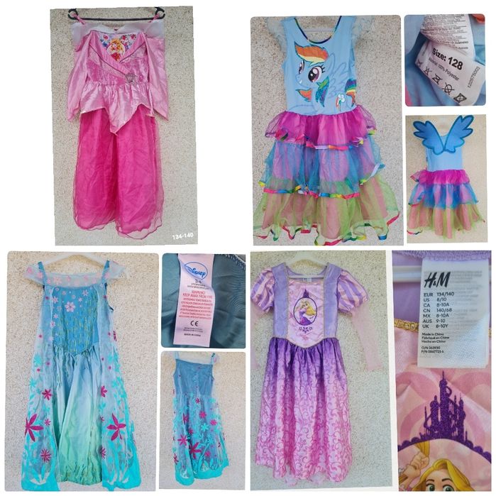 Рокли на Дисни принцеси с размери 104-140 размер