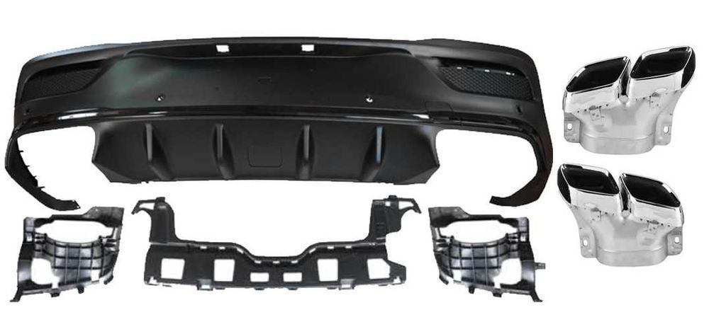 Oferta Boost Difuzor Bara Spate Mercedes GLE Coupe C167 2019-up GLE63 Crom