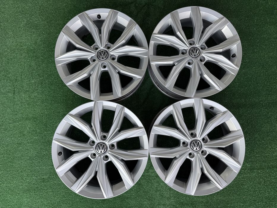 4бр. КАТО НОВИ 18” ОРИГИНАЛНИ Джанти 5х112 “KINGSTON” за -VW/AUDI/SEAT/SKODA- 7.0Jx18H2, ET43