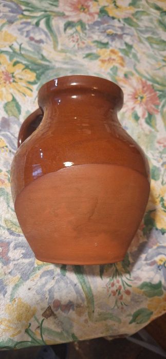 Керамично гърне за боб с дръжка