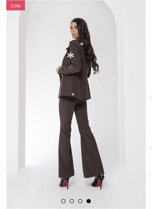 Кафяво кадифено сако Junona