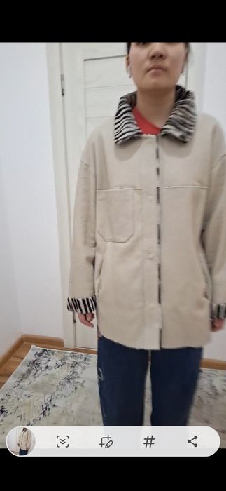 Модная  облегчённая дубленка