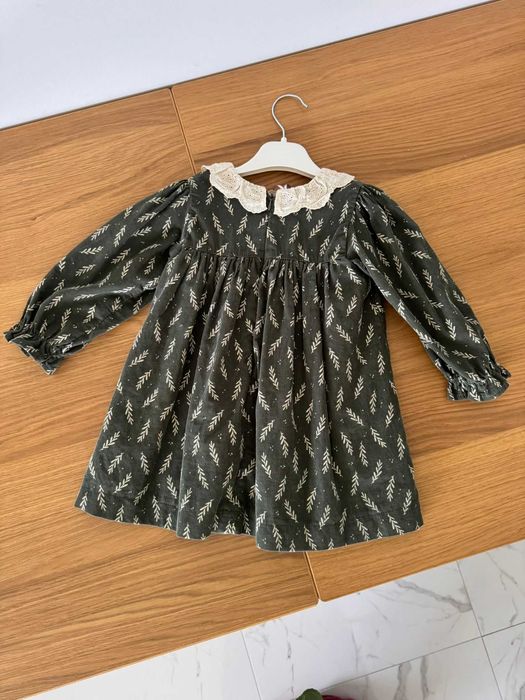 Rochita de catifea Monna Rosa 86/92 cm - 18/24 luni