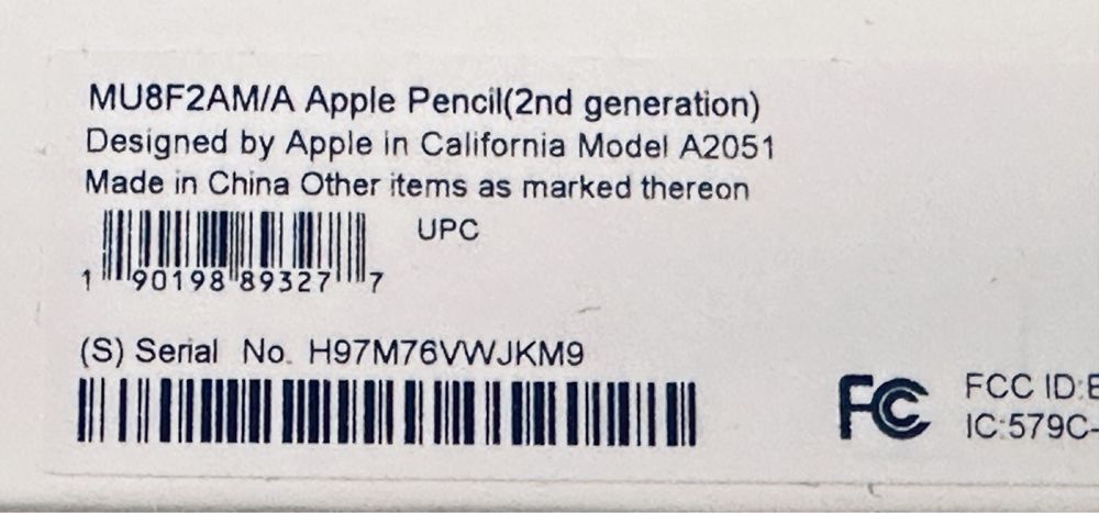 Химикал Стилус Apple Pencil 2 –2nd Generation, Безжичен стилус за iPad