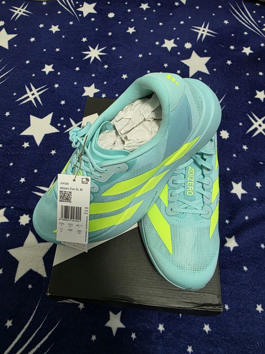 Adidas Adizero Evo SL,Flash Aqua,mar.45/29,noi-nouți,model superb