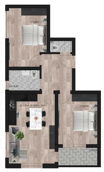 Продава се Тристаен апартамент в Пловдив, Остромила - 90 кв.м за 920 €/кв.м - Снимка #1