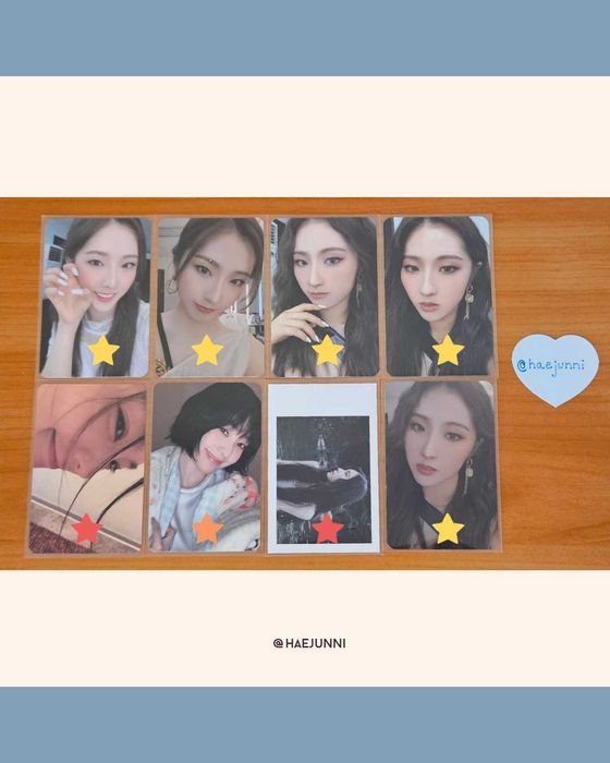 kpop photocards (nct, loona, twice, red velvet)