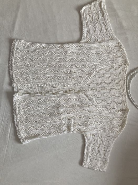 Bluza, cardigan crosetat din lanica fina