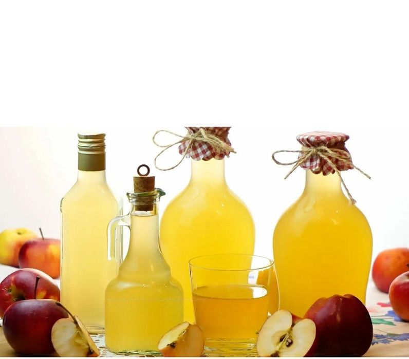 Домашний яблочный уксус, натуральный, без добавок