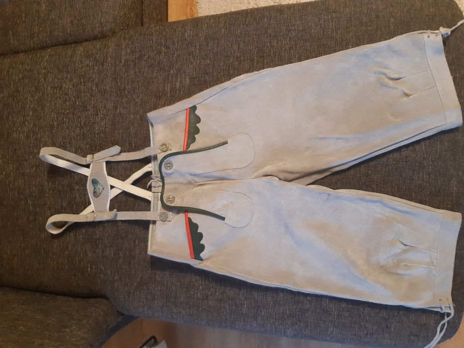 Pantaloni tirolezi piele copii marimea 164