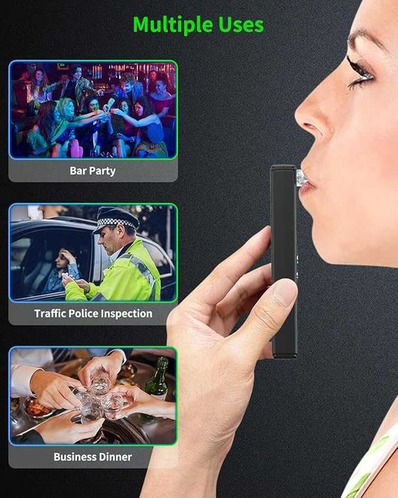 Akdomart  Полицейски точен алкотестер  с 10  миещи се мундщука