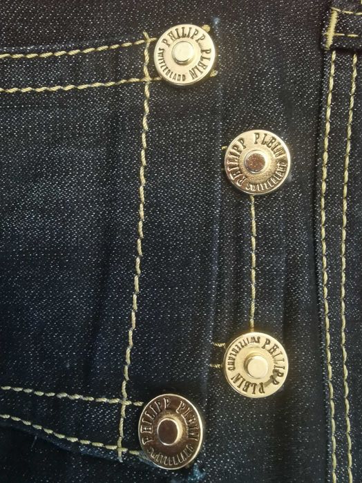 Оригинална дънкова пола Philipp Plein