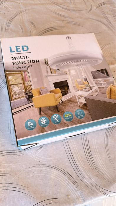 Лед крушка с вентилатор LED E27