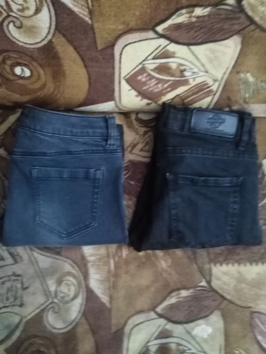 Детски черни дънки за момиче 2 бр.