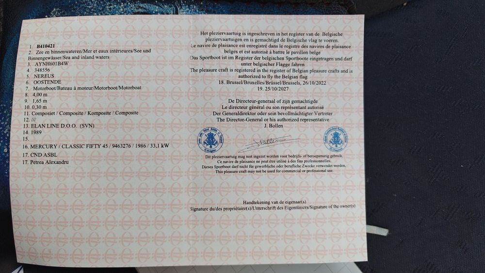 SUPER OFERTĂ! Barca spinning elan 400, mercury 45cp 2t, peridoc