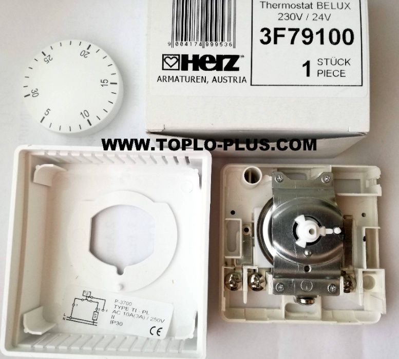 Herz Механичен стаен термостат