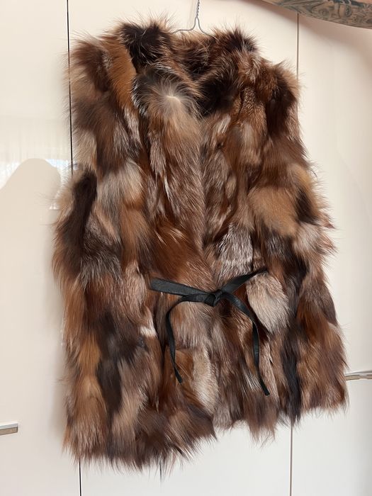 Елек от естесвен косъм - лисица