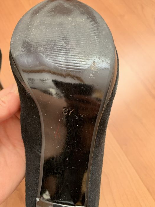 Женские туфли, замшевые