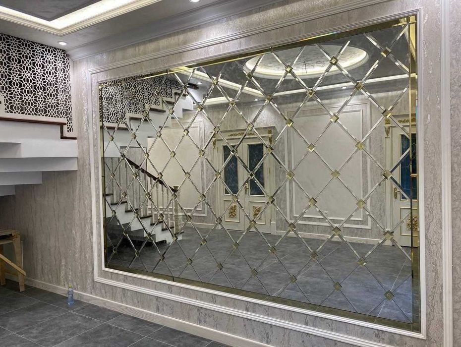 Rombik oyna, TEZ VA SIFATLI Dush kabina, Podsvetka. Zakaz asosida!