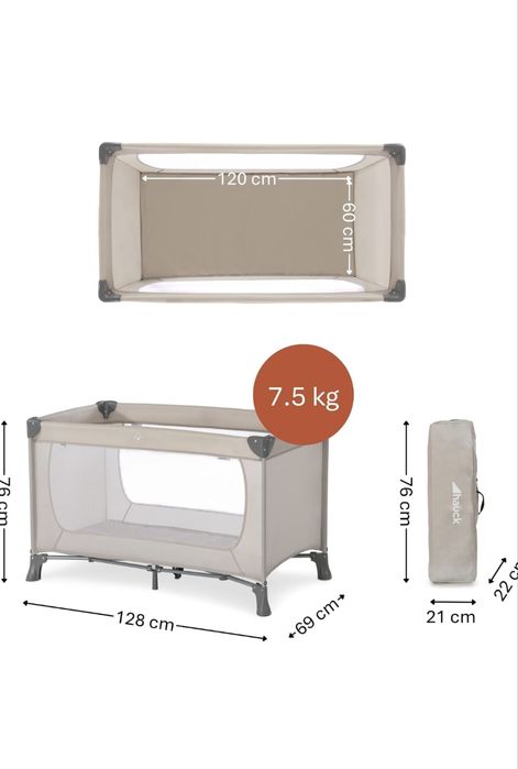 Pătuț de călătorie Hauck Dream’n Play – Bej