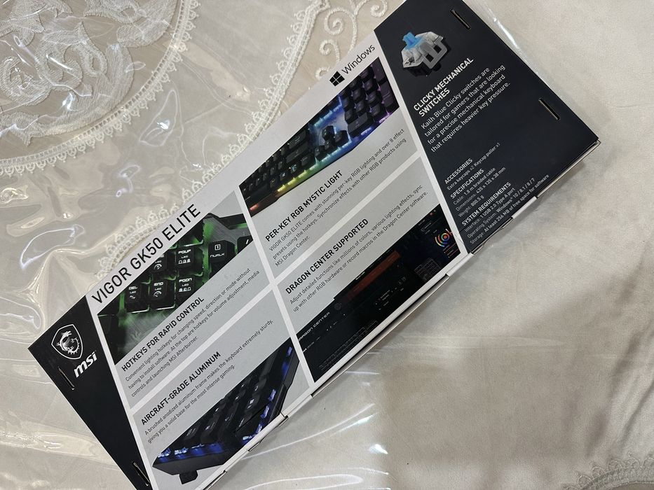 Механическая клавиатура MSI Vigor GK50 Elite