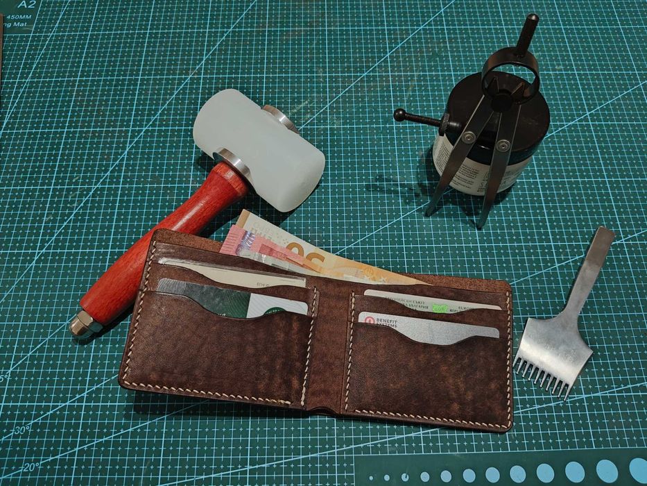 Кожен портфейл ръчна изработка