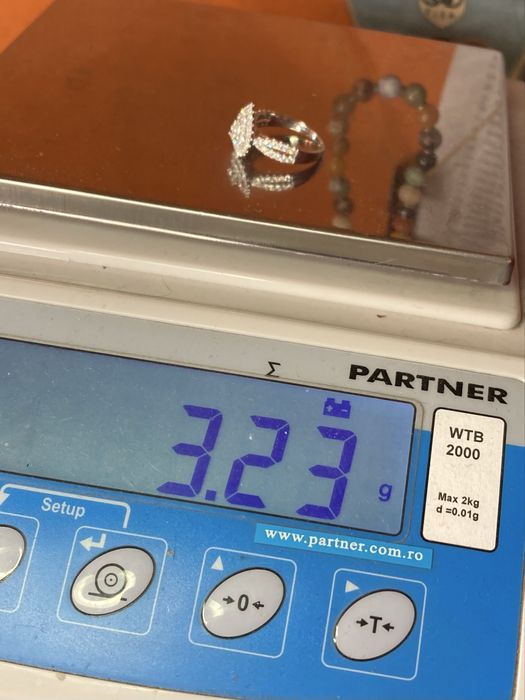 Inel aur alb cu diamante 1.02ct