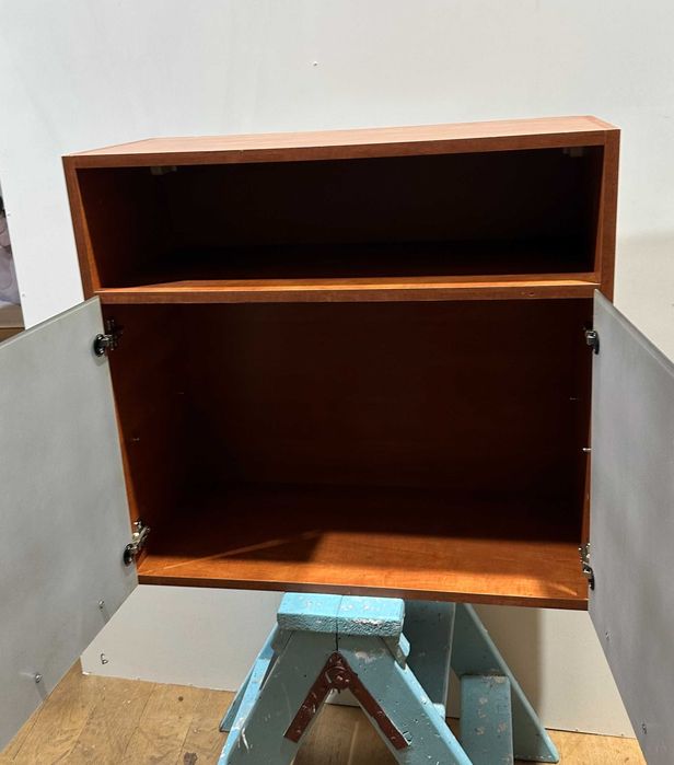 Dulap suspendat cu usi de sticla; Corp solid de perete cu vitrina