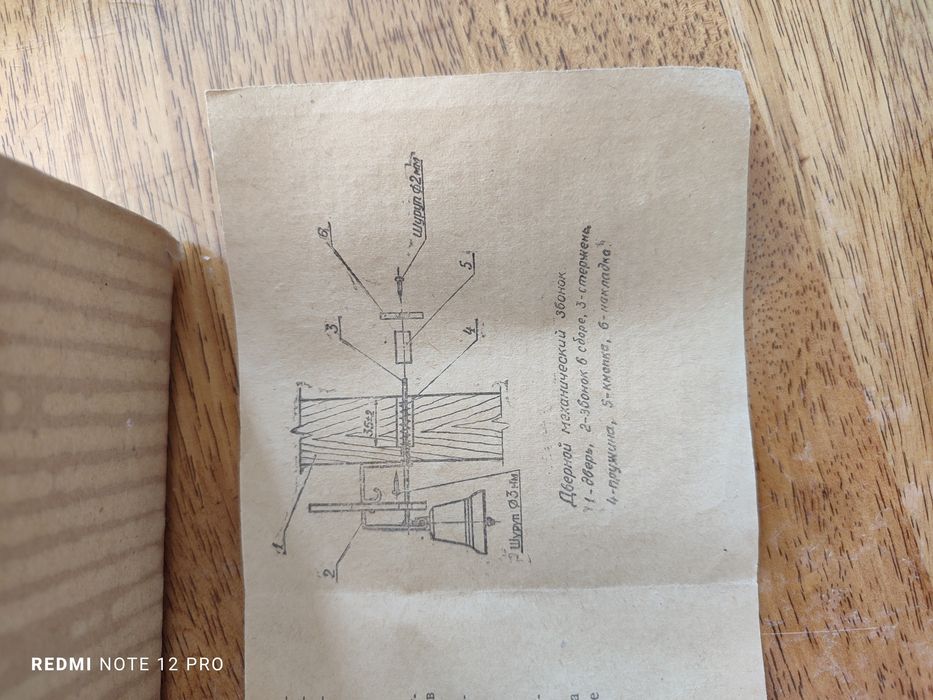 Звонок сувенир на двери.