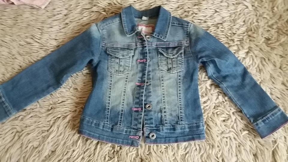 Продавам дънков комплект.Яке 104 см 3_4 год.Пола 110-116см