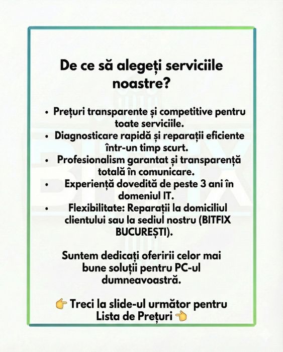 Bitfix - Service calculatoare si laptop-uri București