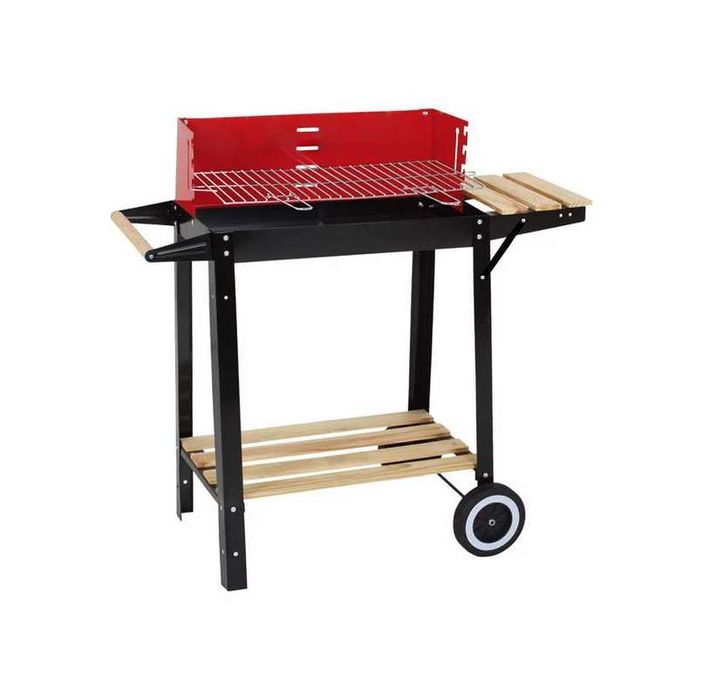 Преносимо барбекю Mercado Trade, За дървени въглища, С колелца