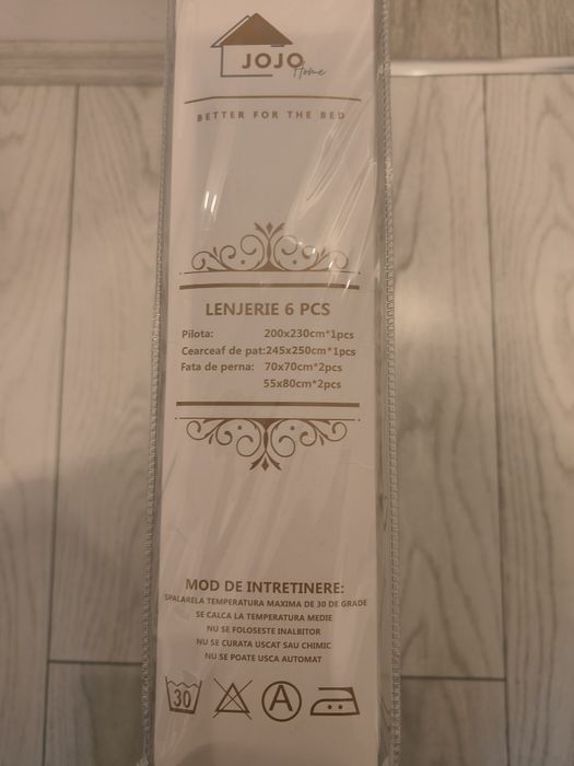 Lenjerie nouă pat finet 2 persoane