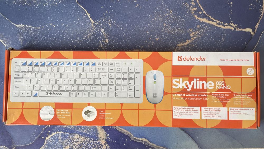 Беспроводные клавиатура и мышь, комплект