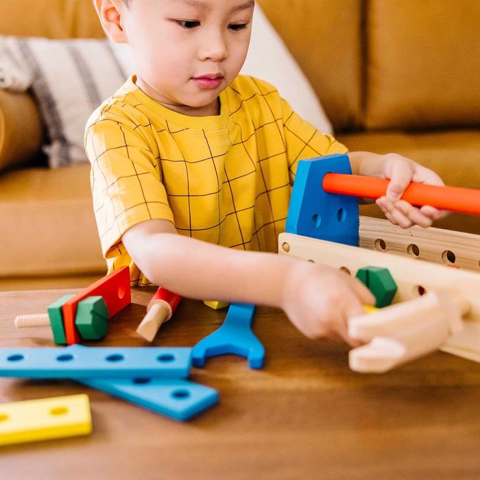 Дървена играчка Melissa & Doug Дървени инструменти с кутия за майстор