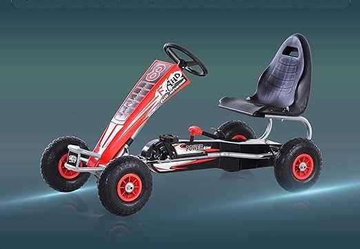 Kart cu pedale, Kinderauto F8-3, roti Gonflabile 6 inch RED