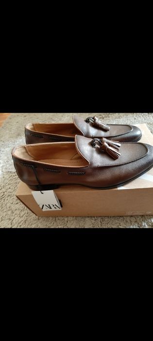Mocasini Zara Premium din piele nappa cu cucuri