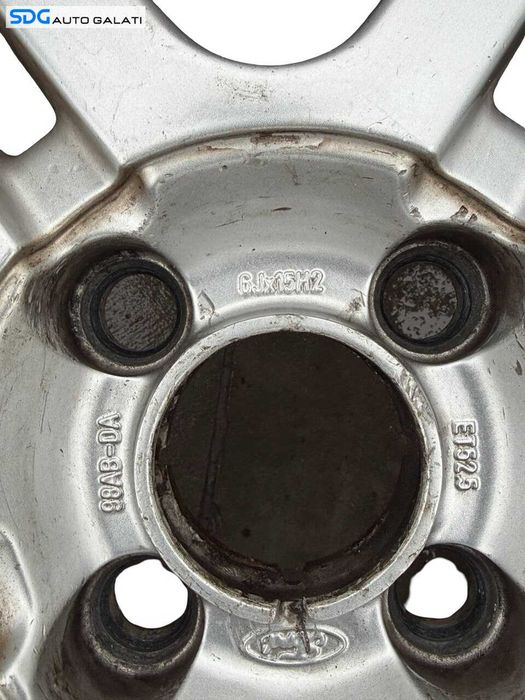 Set 4 Jante Janta Roata Roti Aluminiu 195 60 15 R15 Ford Fiesta 5 2002 - 2008 (6Jx15H2 ET 52,5 98AB-DA) [JNT0010]
